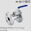 1PC Stainless Steel Flanged Ball valve with Handle